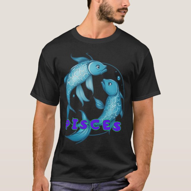 Fiskarnas Horoskop T Shirt (Framsida)