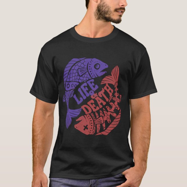 Fiskarnas livs- och dödsparadox t shirt (Framsida)