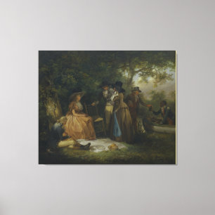 Fiskarnas måltid av George Morland Canvastryck