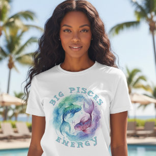 Fiskarnas stjärntecken Akvarell Fiskar Astrologi T Shirt