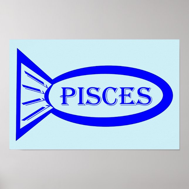 Fiskarnas stjärntecken Fisk Poster (Framsidan)
