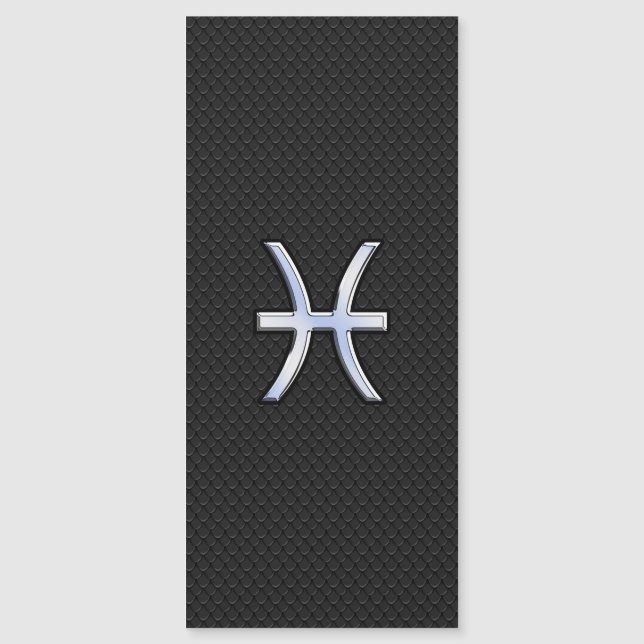 Fiskarnas symbol i svart ormmönster stil (Framsida)