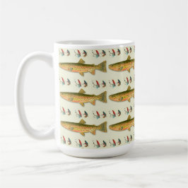 Fiskarpappa Öringmönster Kaffemugg