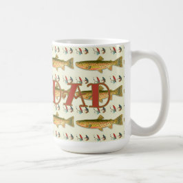 Fiskarpappa Öringmönster Kaffemugg