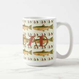 Fiskarpappa Öringmönster Kaffemugg