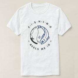 Fiskarullar drar in mig | Roligt fiske T Shirt