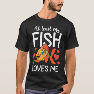 Fiskarvalentinspresent till honom henne Min fisk ä T Shirt