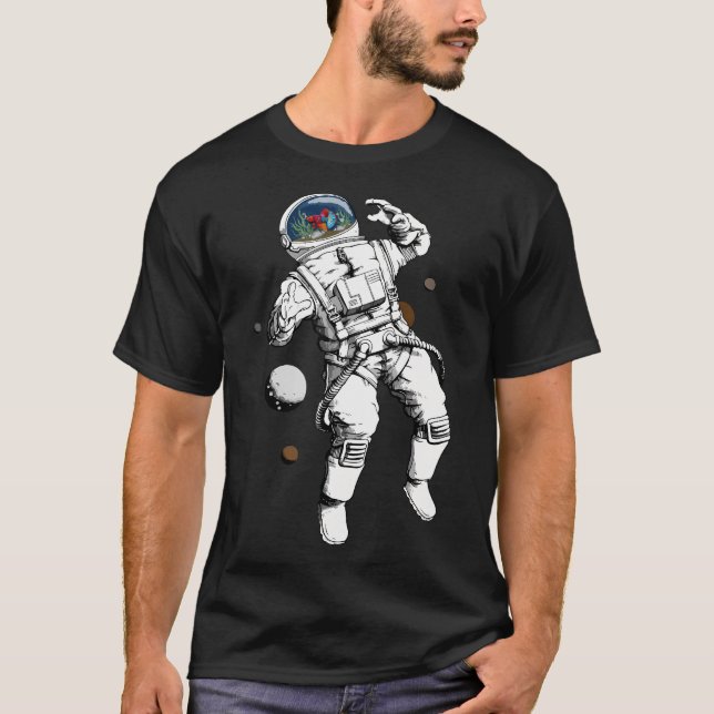 Fiskastronaut T Shirt (Framsida)
