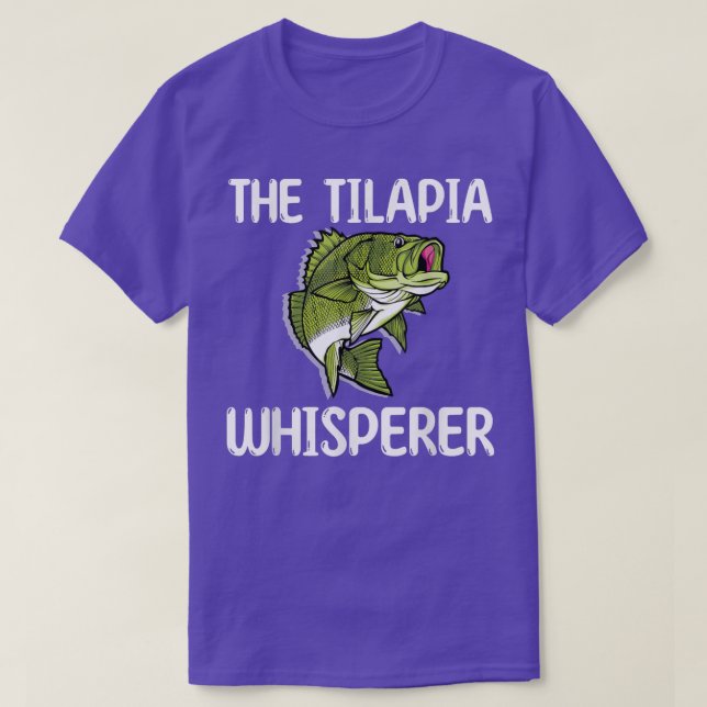 Fiskavfallet Tilapia Whisperer Kärlek Freshwater  T Shirt (Design framsida)