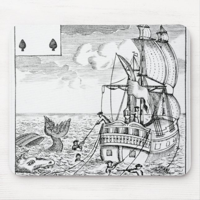 Fiskbassäng som leker kortet musmatta (Framsidan)