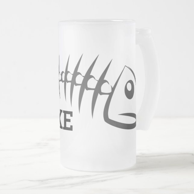 Fiskben Frostat Ölglas (Framsida höger)