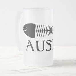 Fiskben, fryst glasöl mugg