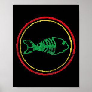 Fiskben Ska Punk Manar Womens Mor Fars dag Poster