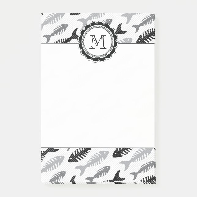 Fiskben - skaldjur på menyn post-it block (Framsida)