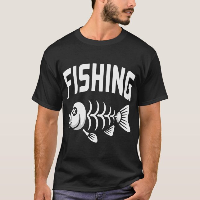 Fiskbensfiske T Shirt (Framsida)