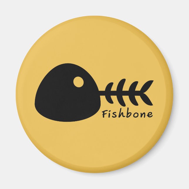 Fiskbensmagnet Magnet (Framsidan)