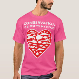 Fiskbevarande hjärta t shirt