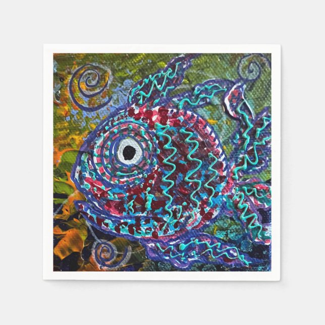 Fiskblöjor Pappersservett (Framsidan)