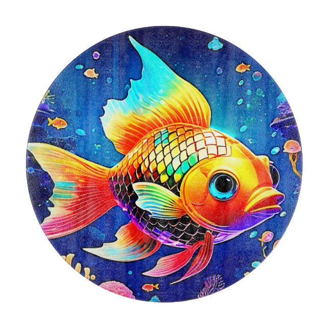 Fiskdesign för regnbåge vid havsreven (Framsidan)