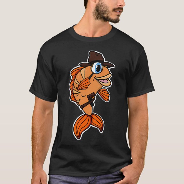 Fiskdetektiv T Shirt (Framsida)
