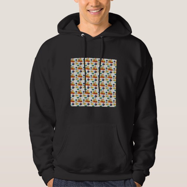 Fiskdjur Hoodie (Framsida)