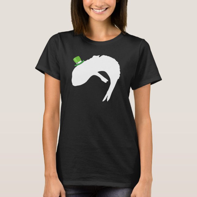 Fiskdrake Irisk Leprechaun St Patrick dag T Shirt (Framsida)