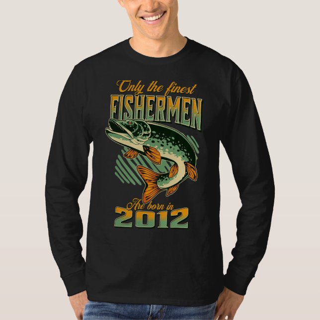 Fiske 10:e födelsedag bedrivs under 2012 t shirt (Framsida)