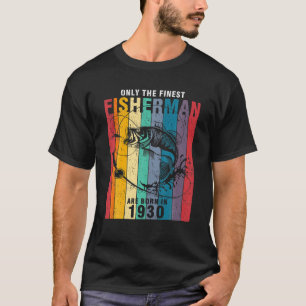 Fiske 1930 92 Födelsedag 96 år gammal fiskare T Shirt