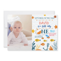 Fiske 1:a födelsedag: o-fish-ally Photo Bild