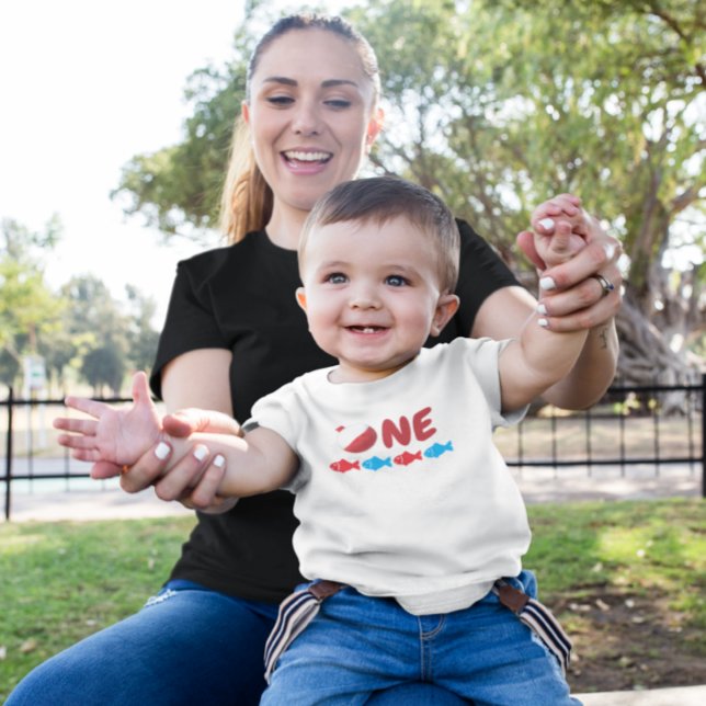 Fiske 1:a födelsedag t shirt (Skapare uppladdad)