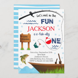 Fiske 1:a födelsedagen O-Fish-Ally 1 Inbjudan