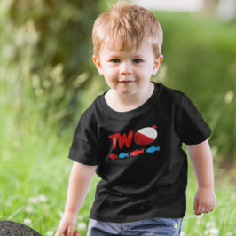Fiske 2-årsdag t shirt