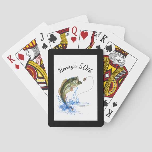 Fiske 50:e Födelsedagsfesten Casinokort (Baksidan)