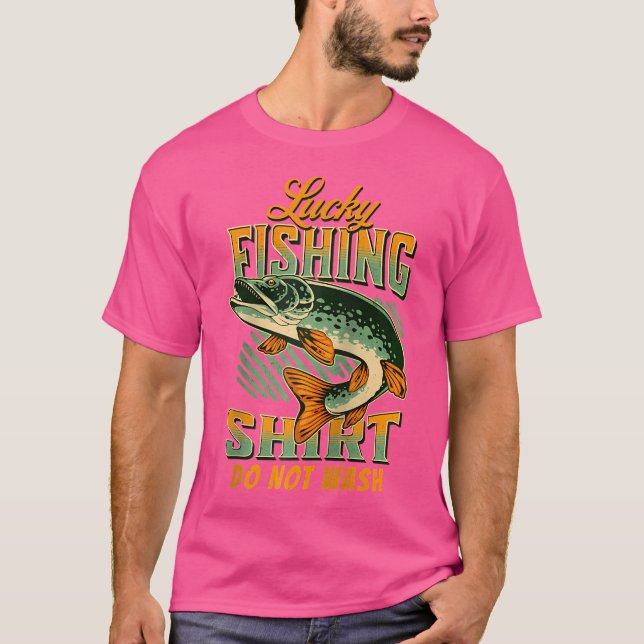 Fiske Älskare Baseball T Shirt (Framsida)