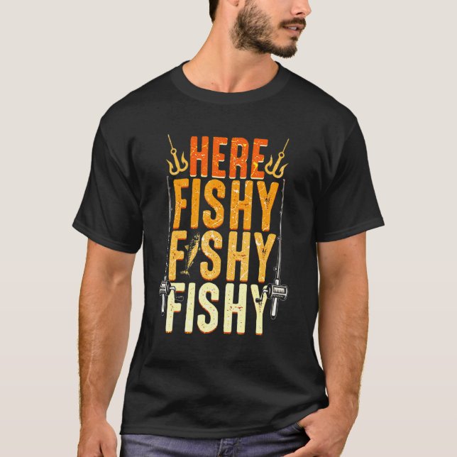 Fiske Angler Fiskar Fisk _1 T Shirt (Framsida)