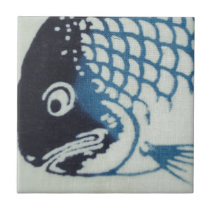 Fiske Ansikte - Japansk fisk Kakelplatta