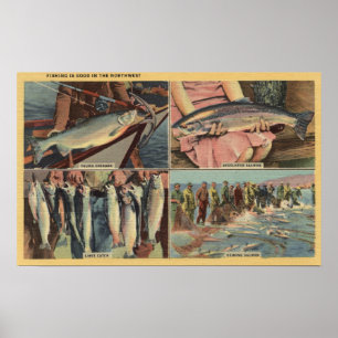 "Fiske är Bra i nordväst" - Chinook Poster