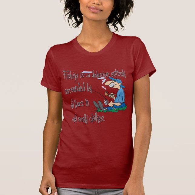 Fiske är en delegation t shirt (Framsida)