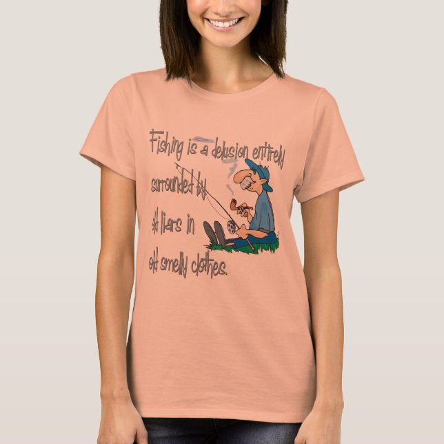 Fiske är en delegation t-shirt (Framsida)