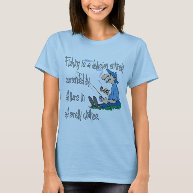 Fiske är en delegation tee shirt (Framsida)