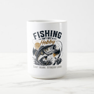 Fiske är inte bara en hobby - det är en livsstil kaffemugg