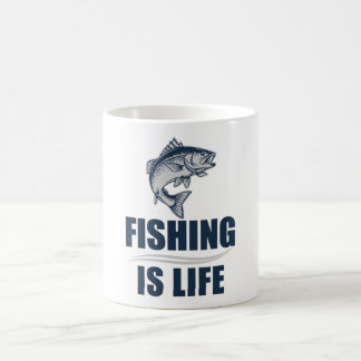 Fiske är liv kaffemugg