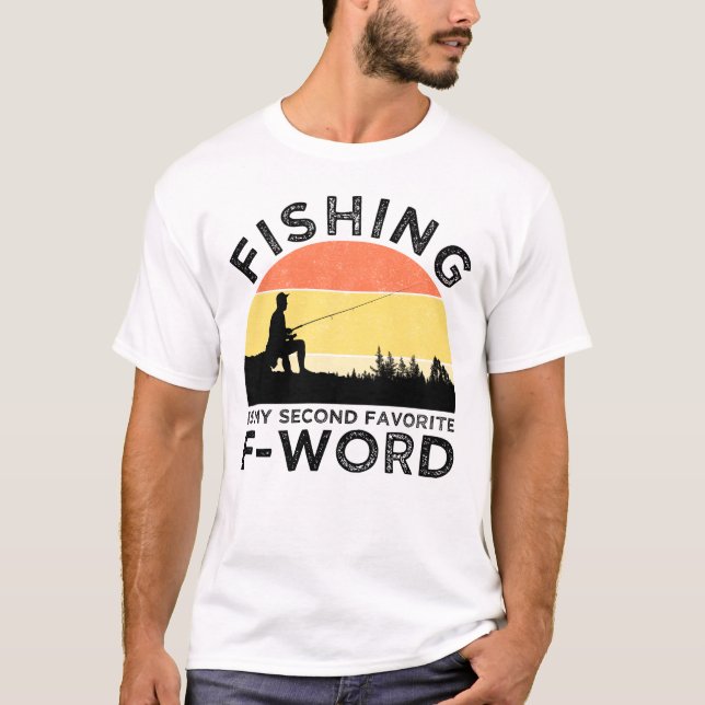 Fiske är min andra favorit F-Ord T Shirt (Framsida)
