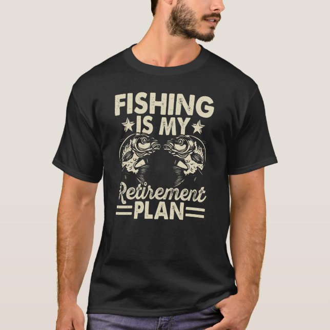 Fiske är min farfar i pension t shirt (Framsida)