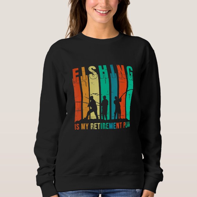 Fiske är min fiskeplan i Pension T Shirt (Framsida)