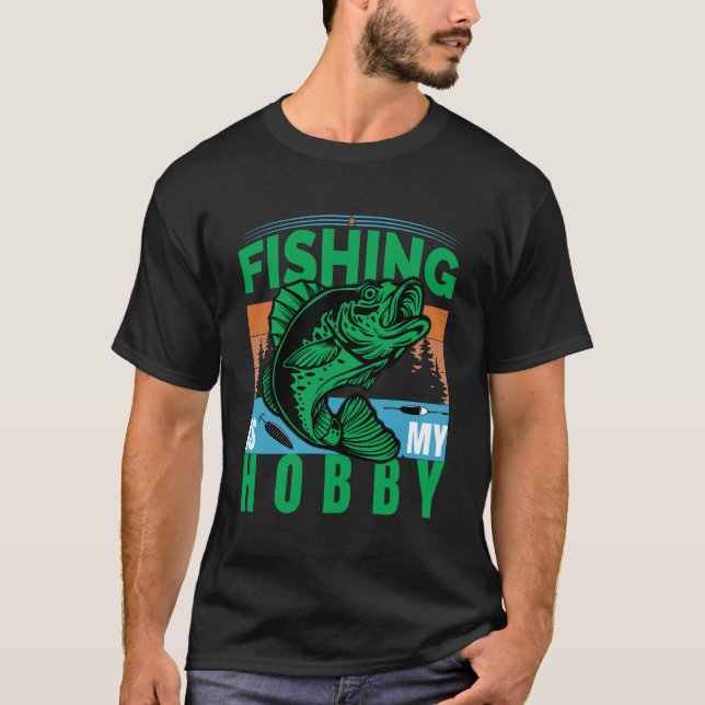 Fiske är min hobby t shirt (Framsida)