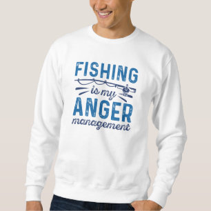 Fiske är min ilska lång ärmad tröja