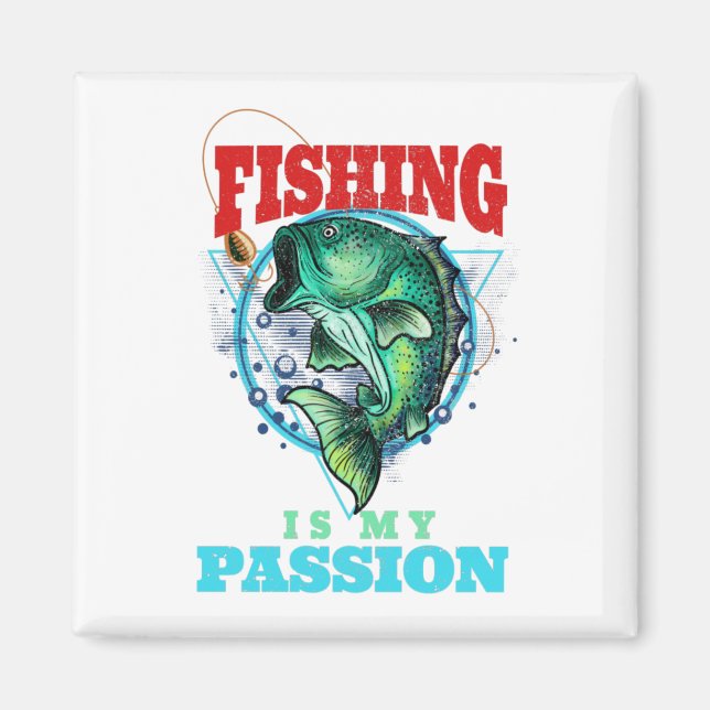 Fiske är min passion, Vintage Fishing Magnet (Framsidan)