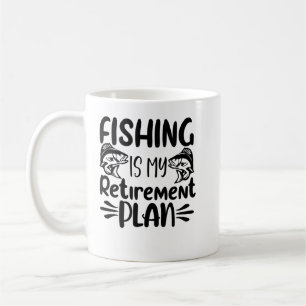Fiske är min Pension-plan, det roliga fisket Älska Kaffemugg