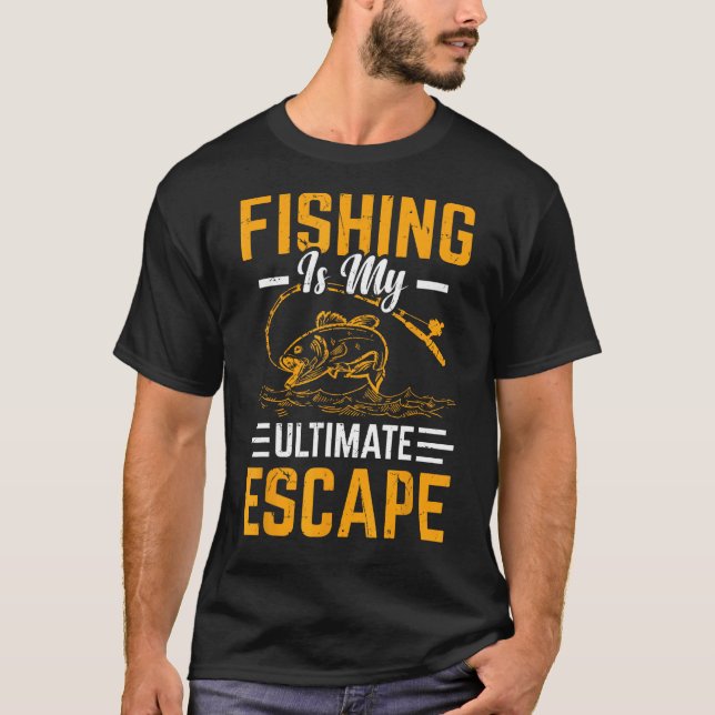 Fiske är min ultimata flykt t shirt (Framsida)